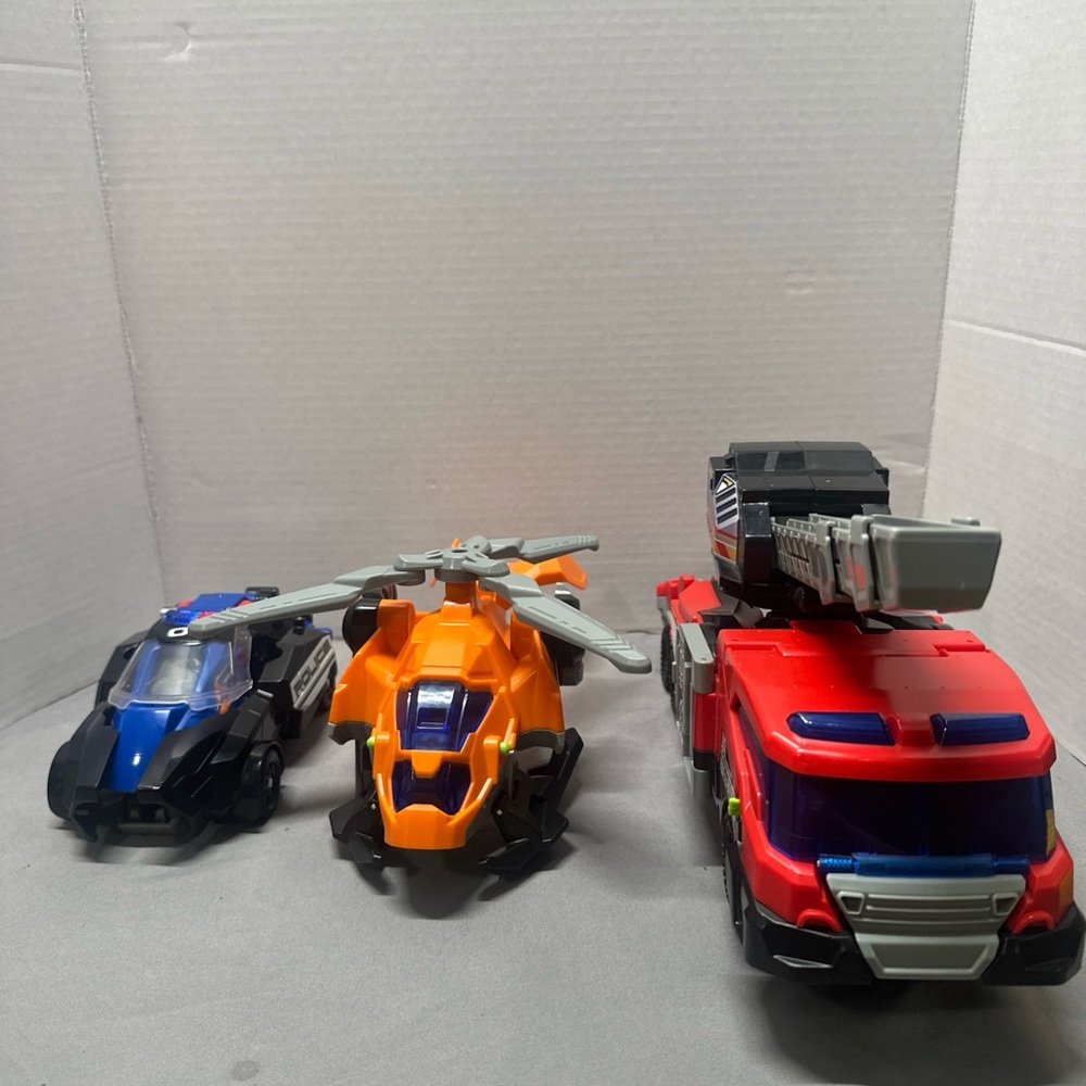 Rescue Rex V-Tech Switch & Go 3-in-1 T-Rex Dinosaur Multi- Vehicle Ages 4-8